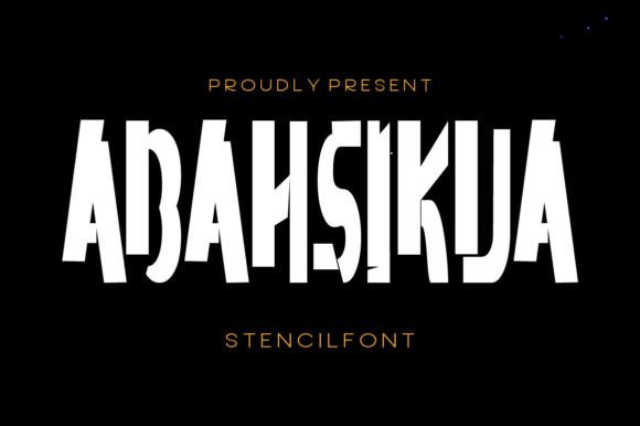 Abahsikua: Bold Stencil Font for Modern Design
