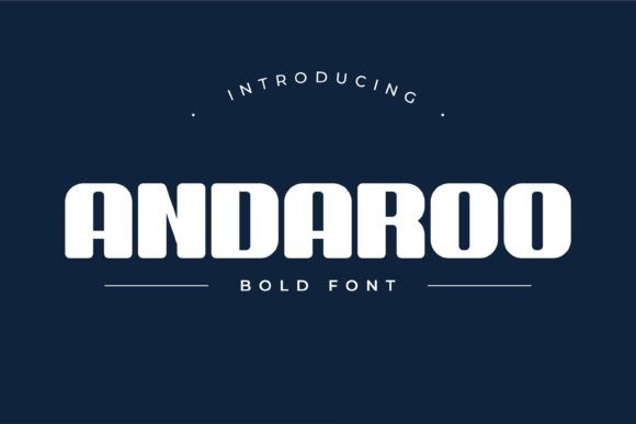 Andaroo Bold: Command Attention in Your Visual Designs