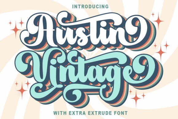 Austin Vintage: A Display Font for Nostalgic Design