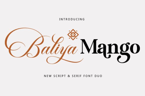 Baliya Mangon: Elevate Your Designs with This Font Duo