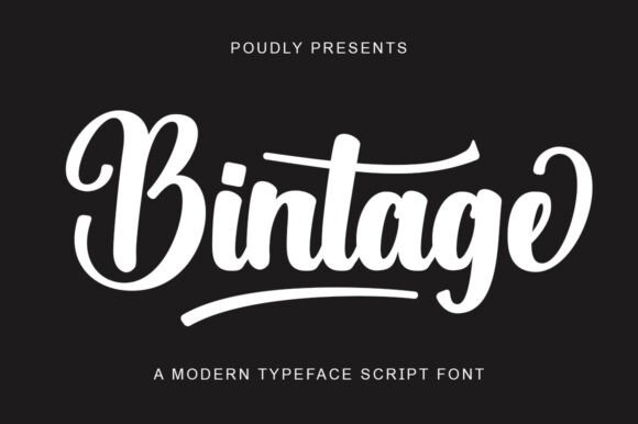 Bintage: The Handwritten Font for Confident Branding