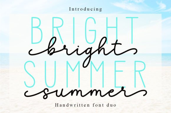Bright Summer Duo: A Font Pairing for Radiant Design