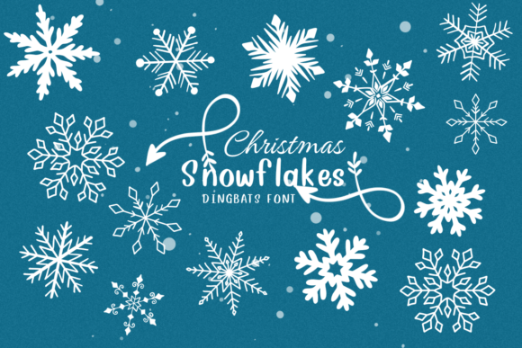 Christmas Snowflakes: A Font for Festive Design