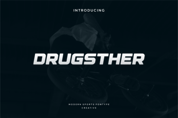 Drugsther: A Sharp Display Font for Modern Design