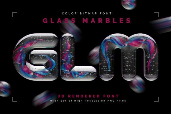 Glass Marbles: A Glossy 3D Typeface for Modern Design