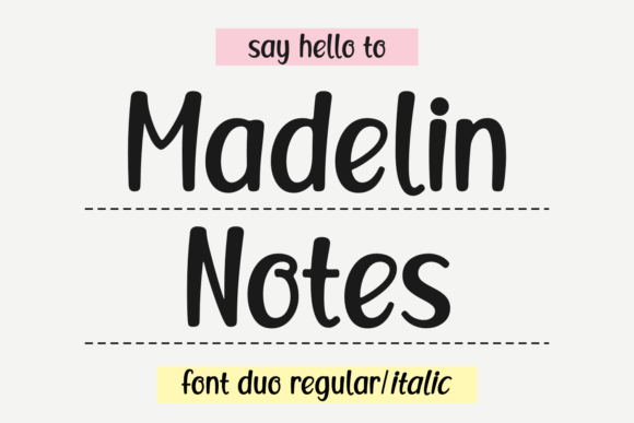 Madelin Notes: A Font That Brings Playful Authenticity to Design