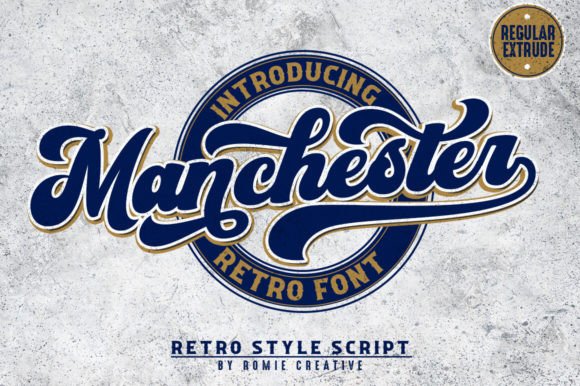 Manchester: A Vintage Retro Font for Bold Branding
