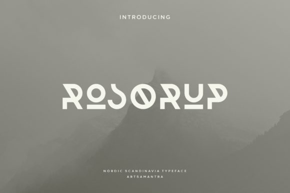 Rosorup: A Tribal Typeface for Bold Visual Impact