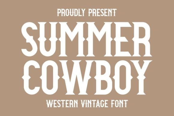 Summer Cowboy: Western Vintage Font for Rustic Designs