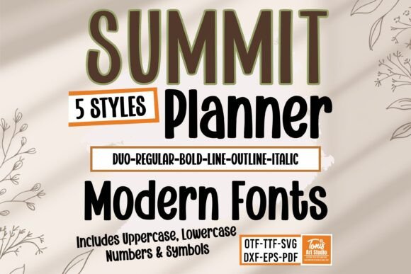 Summit Planner Bundle: Modern Serif Design