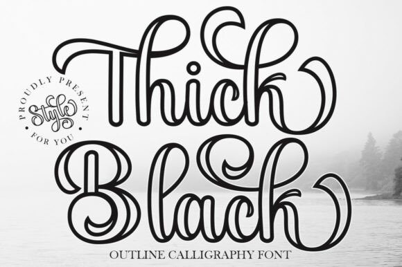 Thick Black Outline Otf: A Stylish Typography Solution