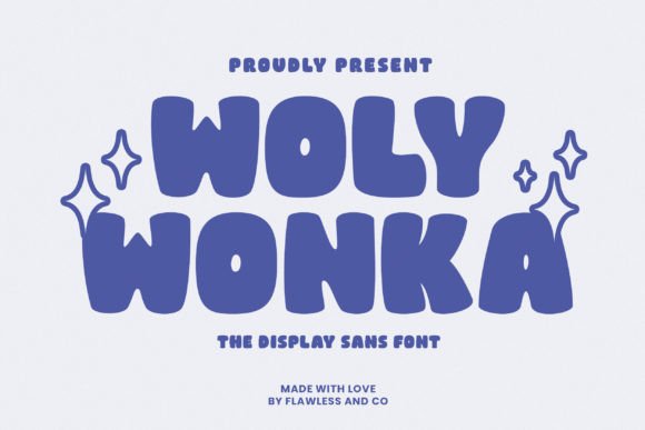 Woly Wonka: A Whimsical Display Sans for Creative Designs